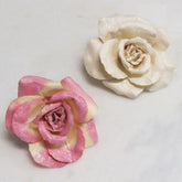 Dalmazio Design Floral Accent Rose Glittered Large